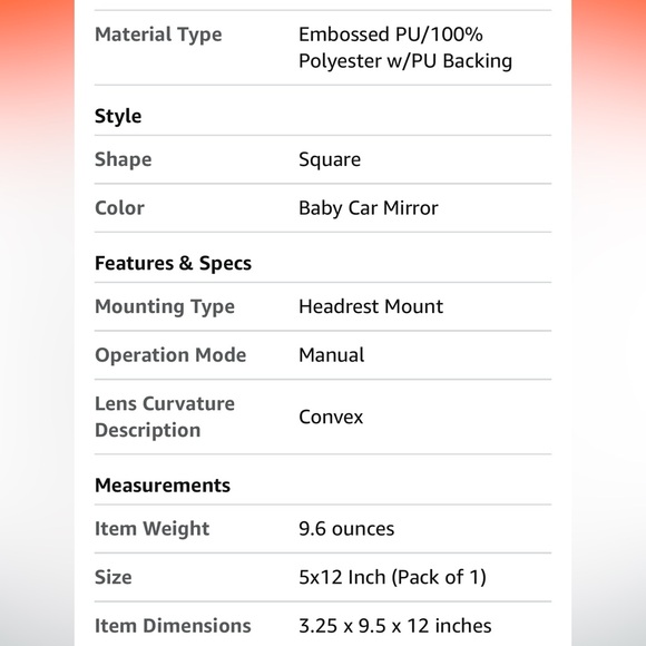 New (opened) but unused skip hop backseat mirror - Picture 5 of 6